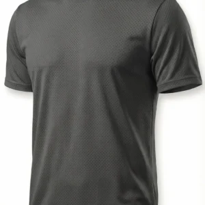 Camiseta Fitness Mesh Cinza